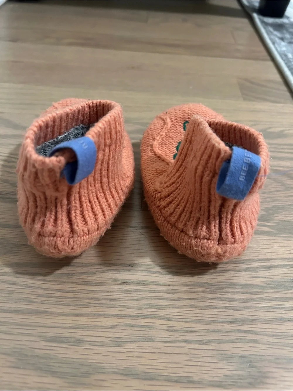 Bombas Coral Knit Slip-On Kids Slippers with Flower Embroidery